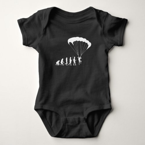 Skydiving Evolution Sport Hobby Paraglider Baby Bodysuit