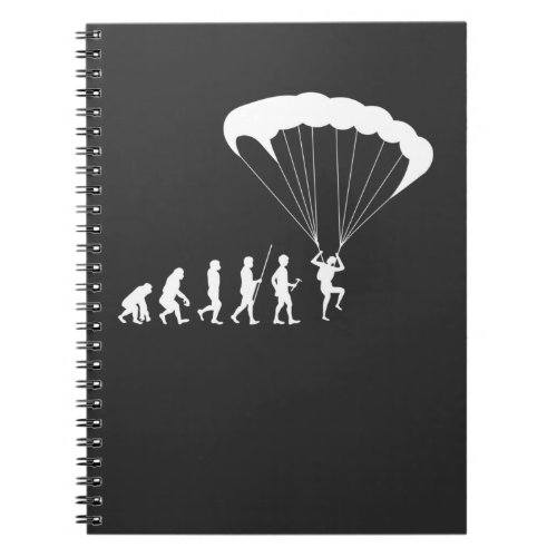 Skydiving Evolution Sport Hobby Paraglider Notebook