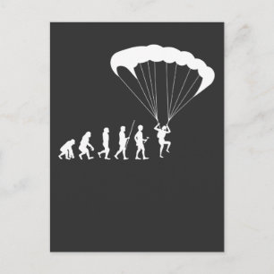 Skydiving Evolution Sport Hobby Paraglider Postcard