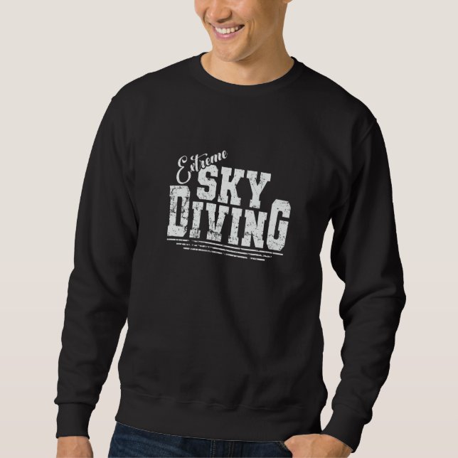 Skydiving Extreme Sky Diving Premium Sweatshirt (Front)