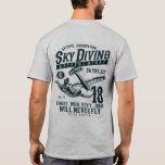 Skydiving Extreme Sport T-shirt at Zazzle