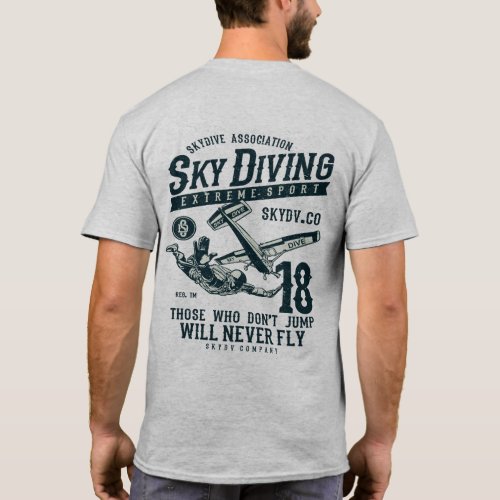 Skydiving Extreme Sport T_Shirt