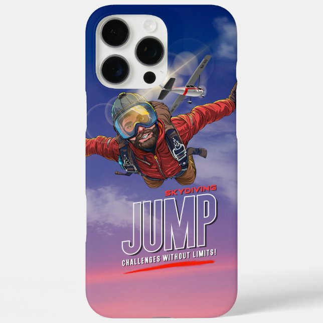  Skydiving-Feel Freedom Above Clouds | (Men) Case-Mate iPhone Case (Back)