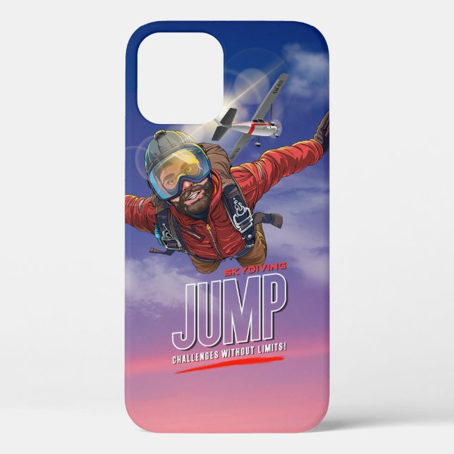  Skydiving-Feel Freedom Above Clouds | (Men) Case-Mate iPhone Case (Back)