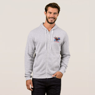 Skydiving-Feel Freedom Above Clouds   Men Full-zip Hoodie