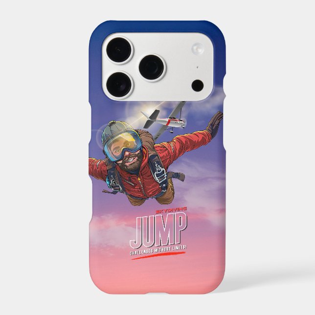  Skydiving-Feel Freedom Above Clouds | (Men) iPhone Case (Back)