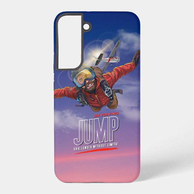  Skydiving-Feel Freedom Above Clouds | (Men) Samsung Galaxy Case (Back)