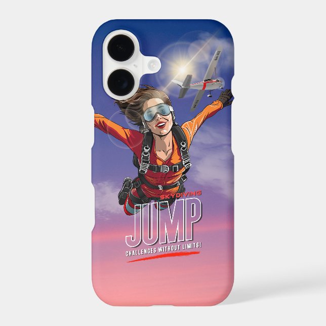  Skydiving-Feel Freedom Above Clouds | (Women) iPhone Case (Back)