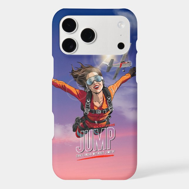  Skydiving-Feel Freedom Above Clouds | (Women) iPhone Case (Back)