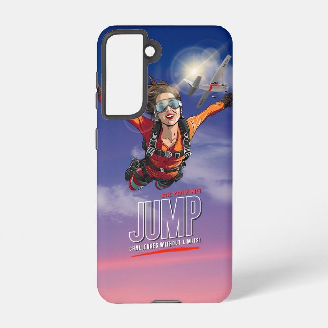  Skydiving-Feel Freedom Above Clouds | (Women) Samsung Galaxy Case (Back)