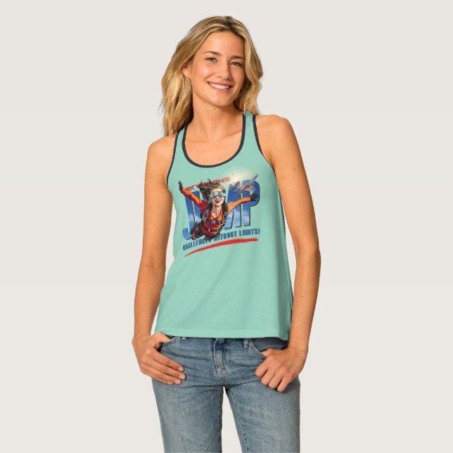 Skydiving-Feel Freedom Above the Clouds | Women Tank Top (Front Full)