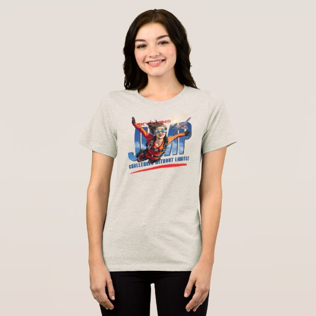 Skydiving-Feel Freedom Above the Clouds | Women Tri-Blend Shirt (Front Full)