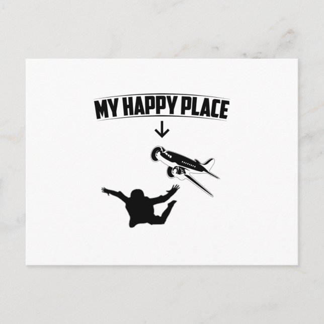 Skydiving Gift Idea | Skydiver Skydive Sport Postcard (Front)