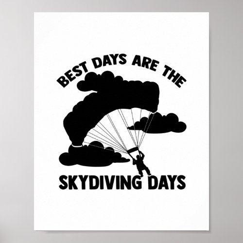 Skydiving Gifts  Skydiver Skydive Parachute Sport Poster