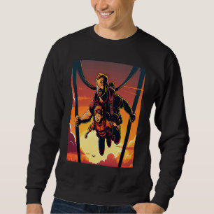 Skydiving Instructor Sunset Skydiving Dad  2 Sweatshirt