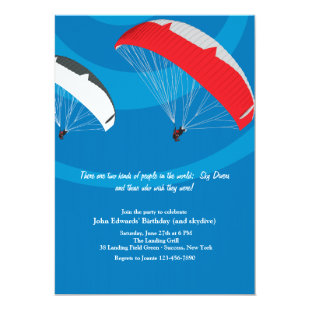 Skydiving Invitation