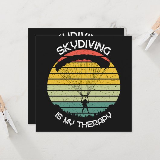 Skydiving Is My Therapy (Front/Back In Situ)