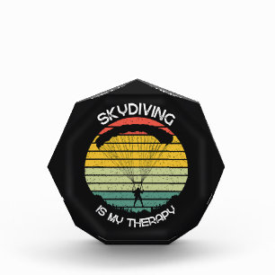 Skydiving Is My Therapy Acrylic Award
