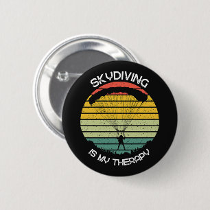 Skydiving Is My Therapy Button