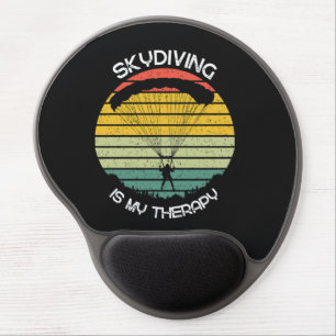 Skydiving Is My Therapy Gel Mouse Pad