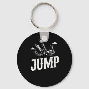 Skydiving Jump Vintage Keychain