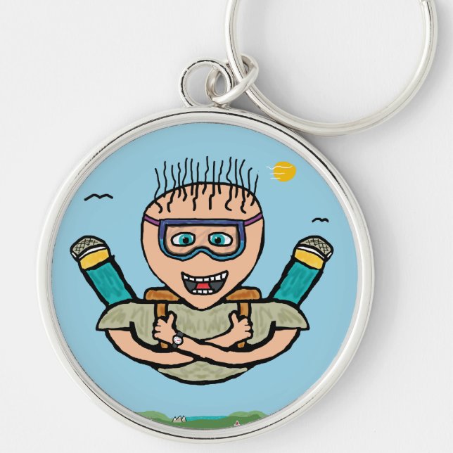 Skydiving Keychain (Front)
