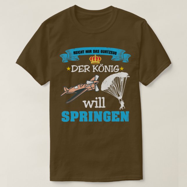 Skydiving Luftsport Tandem  T-Shirt (Design Front)