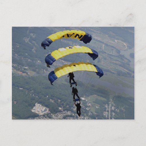 Skydiving Parachutes Postcard