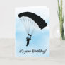 Skydiving Parachuting Design Birthday Card