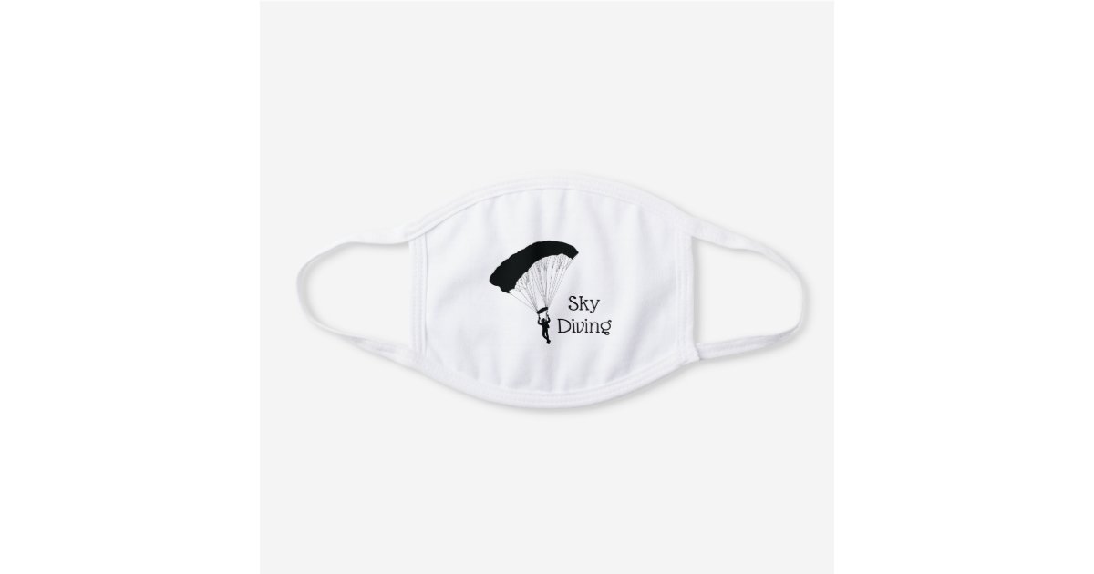 Skydiving Parachuting Design Face Mask Zazzle