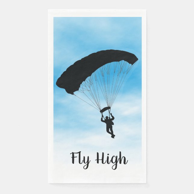 Skydiving Parachuting Design Guest Towel (Front)