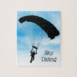 Skydiving Parachuting Design Jigsaw Puzzle