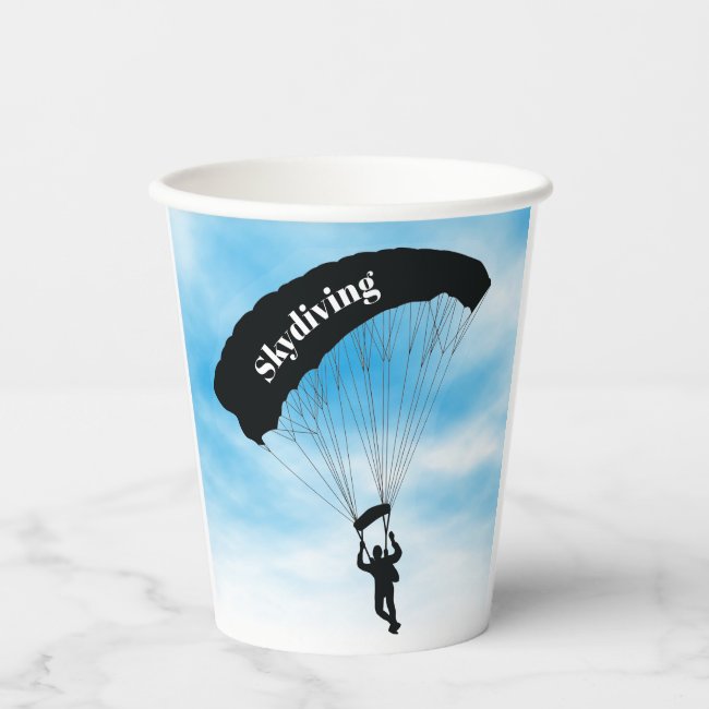 Skydiving Parachuting Design Paper Cup