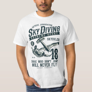 Skydiving Parachuting Skydive Tee Skydiver 