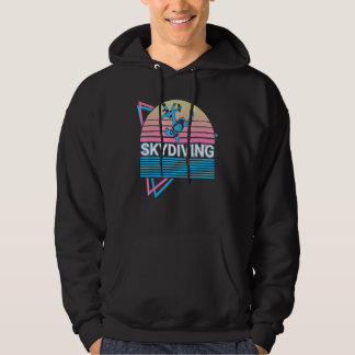 Skydiving Parachuting Skydiver Retro Hoodie