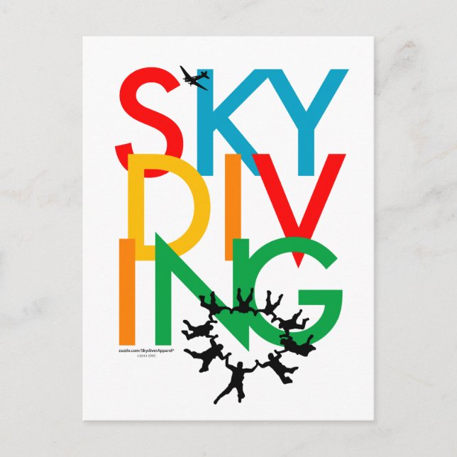 Skydiving Postcard (Front)
