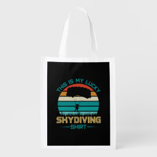 Skydiving School Portland Grocery Bag