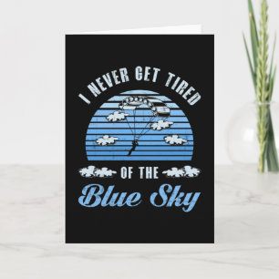 Skydiving Skydive Jump Skydiver Retro Funny Gift Card
