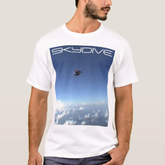 skydiving skydive parachute clouds night shirt