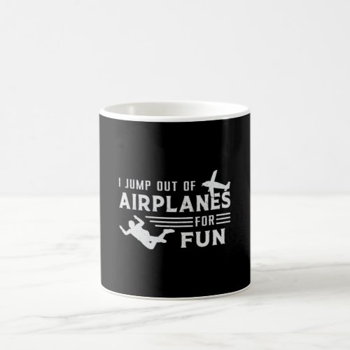 Skydiving Skydive Skydiver Jump Plane Funny Gift Coffee Mug