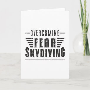 Skydiving Skydive Skydiver Plane Jump Gift Idea Card