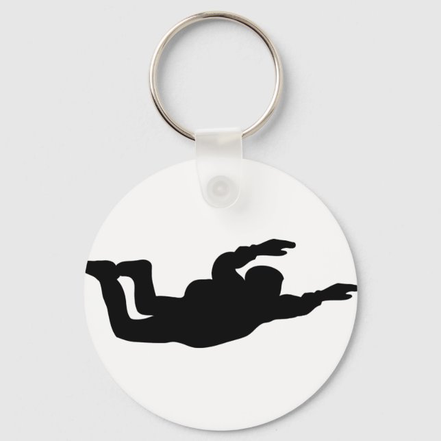 skydiving skydiver icon keychain (Front)