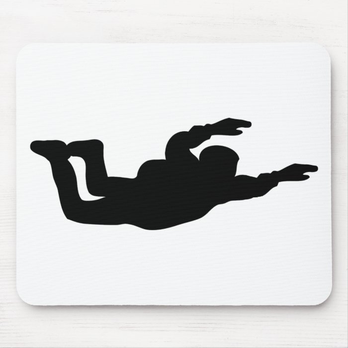 skydiving skydiver icon mouse pad