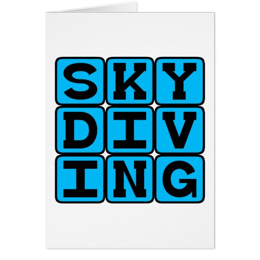 Skydiving, Sports Cards (Front)