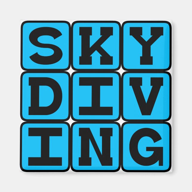 Skydiving, Sports Magnet (Front)