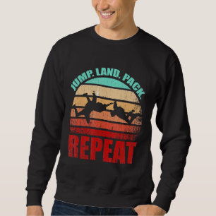 Skydiving Team Plane Parachute Jumping Sunset Dist Sweatshirt