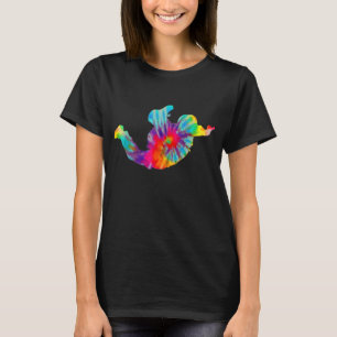 Skydiving Tie Dye Vintage Retro Parachuting Skydiv T-Shirt