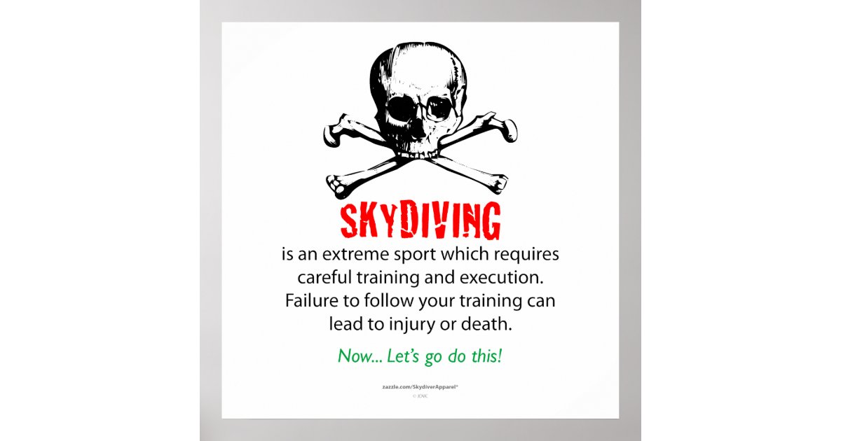 Skydiving Training Poster | Zazzle