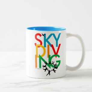 Skydiving Two-Tone Coffee Mug