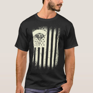 Skydiving USA Flag Parachute American Skydiver T-Shirt